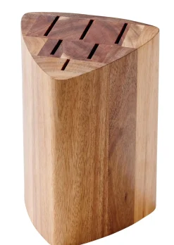 CASA Acacia Bloque/Cuchillos P 6 Cuchillos Natural Sale