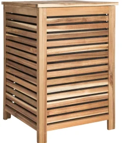 CASA Acacia Cesta Para Colada De Lujo Negro, Natural Clearance