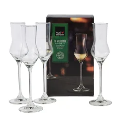 CASA After Dinner Copas De Grappa Juego De 4 Transparente Sale