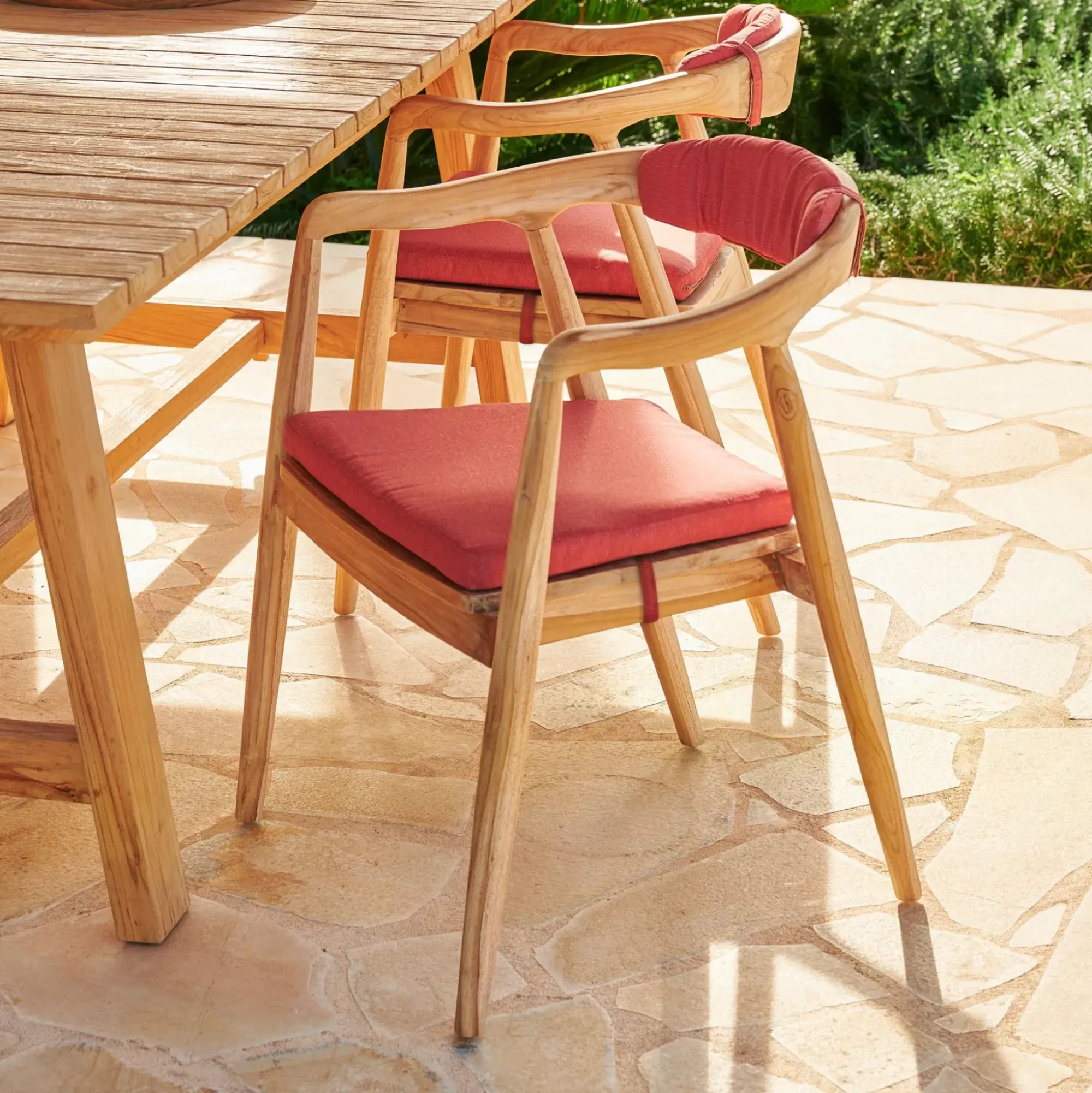 CASA August Cojin De Asiento Rojo Cheap