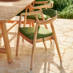 CASA August Cojin De Espalda Verde Flash Sale