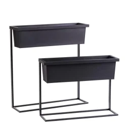 CASA Balco Caja Para Plantas Negro Outlet