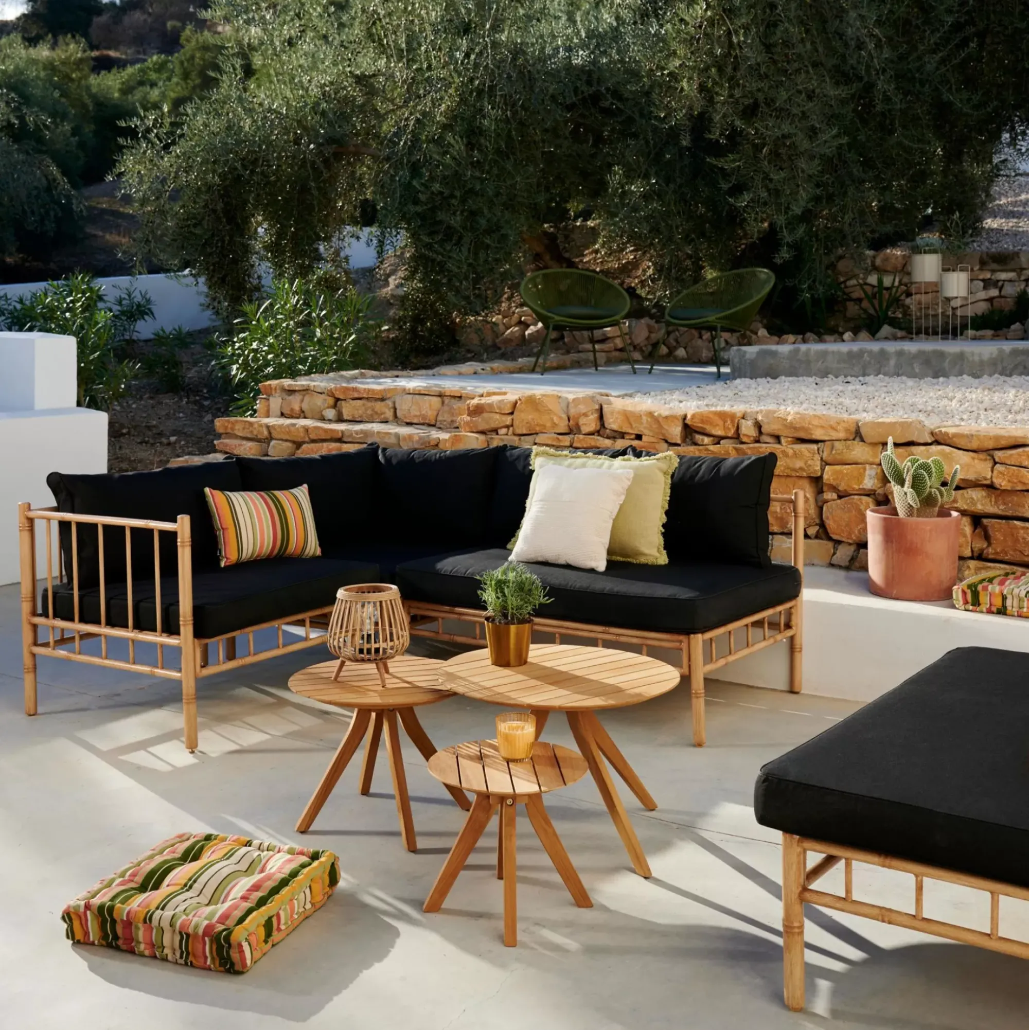 CASA Bambolette Silla Esquinera Aspecto Bambu Shop