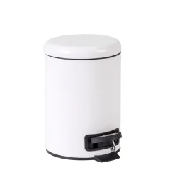 CASA Basic White Cubo Con Pedal Blanco Cheap