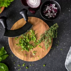 CASA Black Herbo Set Picador Para Hierbas Negro, Natural Store