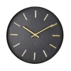 CASA Black Reloj De Pared Negro Discount