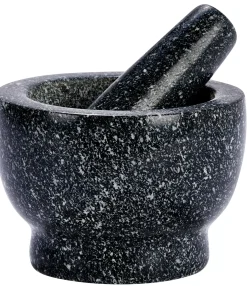 CASA Black Stone Mortero Con Pistilo Negro Discount