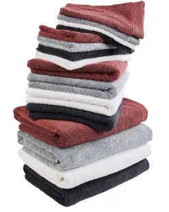 CASA B-Lux Toalla De Bano Rojo Clearance