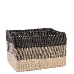 CASA Bobo Cesta Negro, Natural Discount