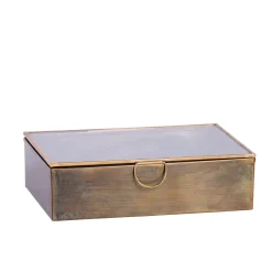 CASA Brush Caja De Almacenaje Dorado Outlet