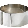 CASA Caramella Molde Anillo Tarta Ajustable Plateado Best