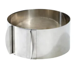 CASA Caramella Molde Anillo Tarta Ajustable Plateado Best