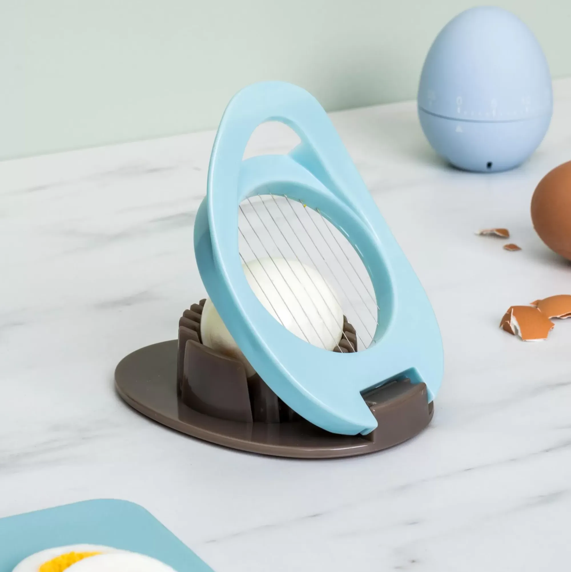 CASA Kitchen Cortador De Huevos Gris, Azul Best Sale