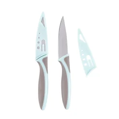 CASA Kitchen Cuchillo Pelador Juego De 2 Gris, Azul Cheap