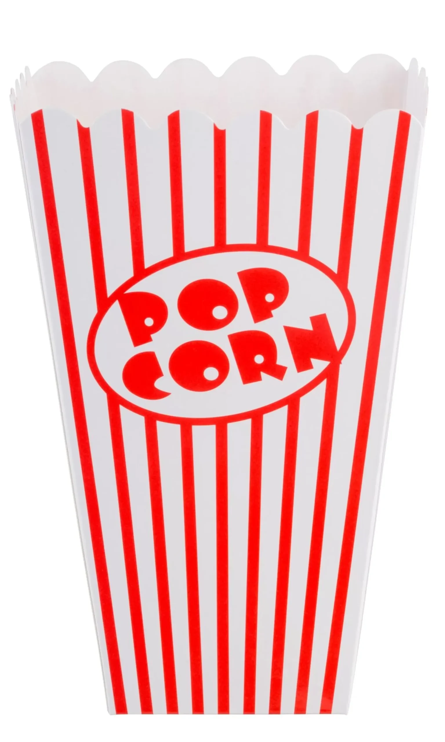 CASA Cinema Vaso De Palomitas Juego De 8 Blanco, Rojo Cheap