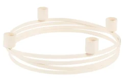 CASA Circle Candelabro Para 4 Velas Blanco New