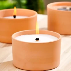 CASA Citronella Bandeja De Terracota Blanco, Verde Hot