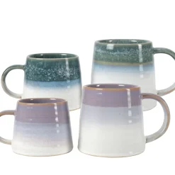 CASA Cora Taza Verde, Morado Sale