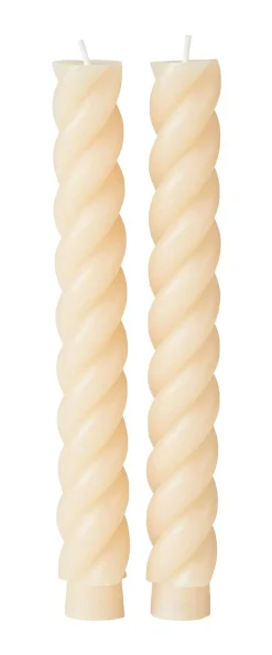 CASA Curl Velas Juego De 2 Beis Discount