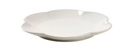CASA Dahlia Flower Plato Blanco Fashion