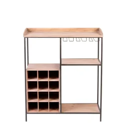 CASA Damian Estanteria De Pared Negro Best