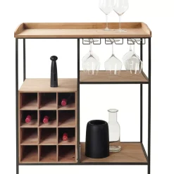 CASA Damian Estanteria De Pared Negro Best