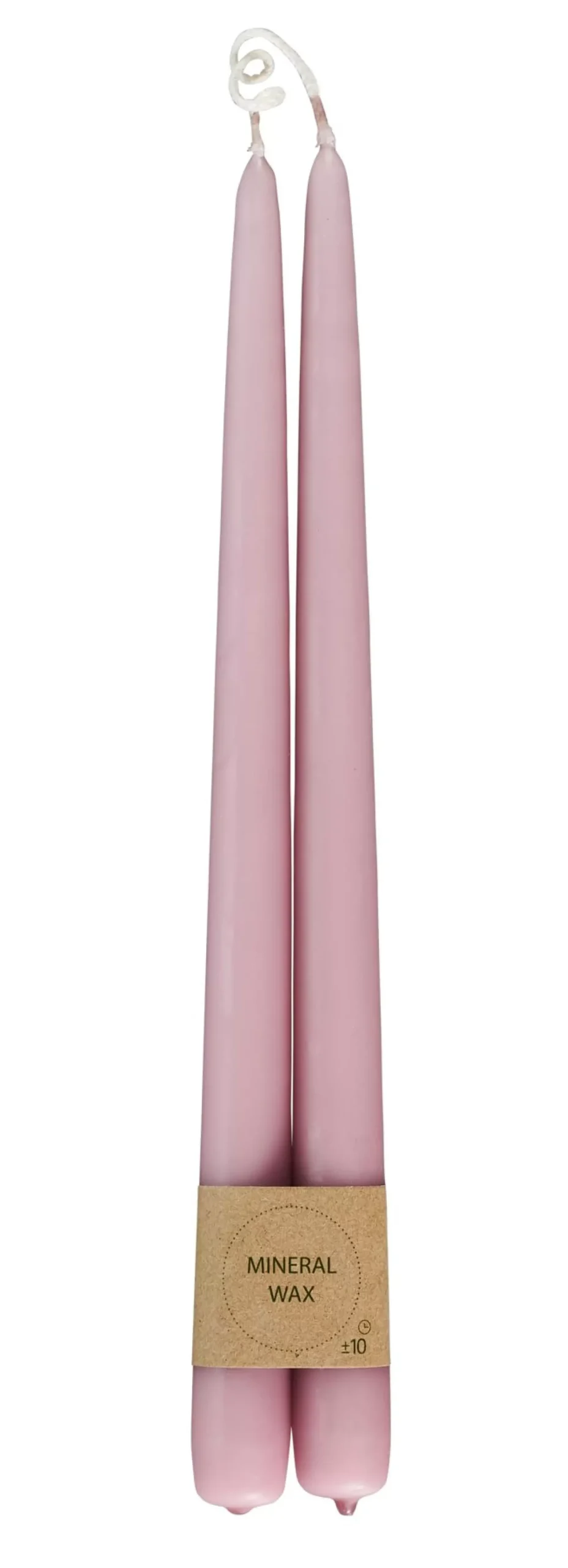 CASA Duo Velas Largas Juego De 2 Rosa Fashion