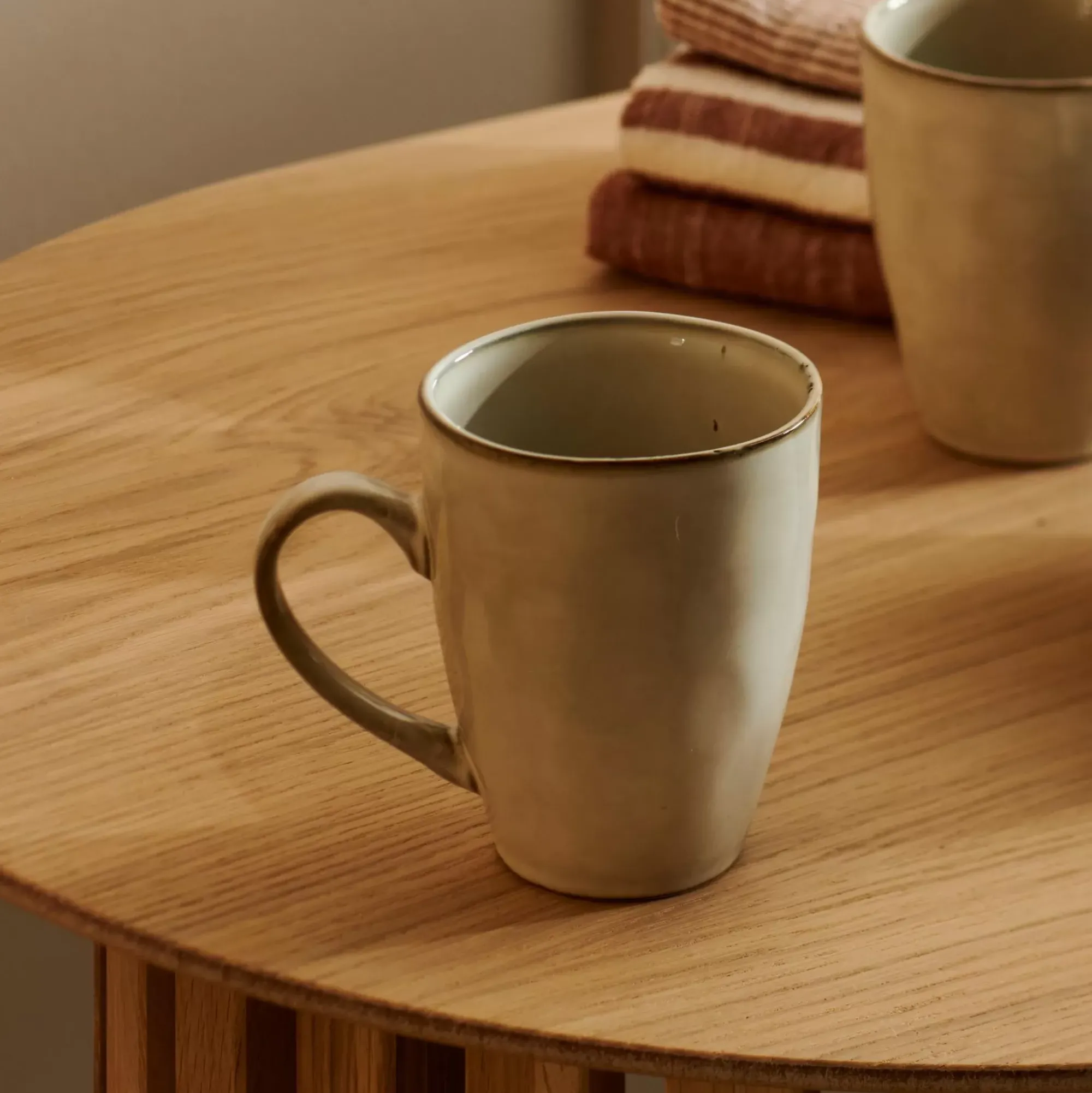 CASA Earth Marl Taza Con Asa Crema Sale