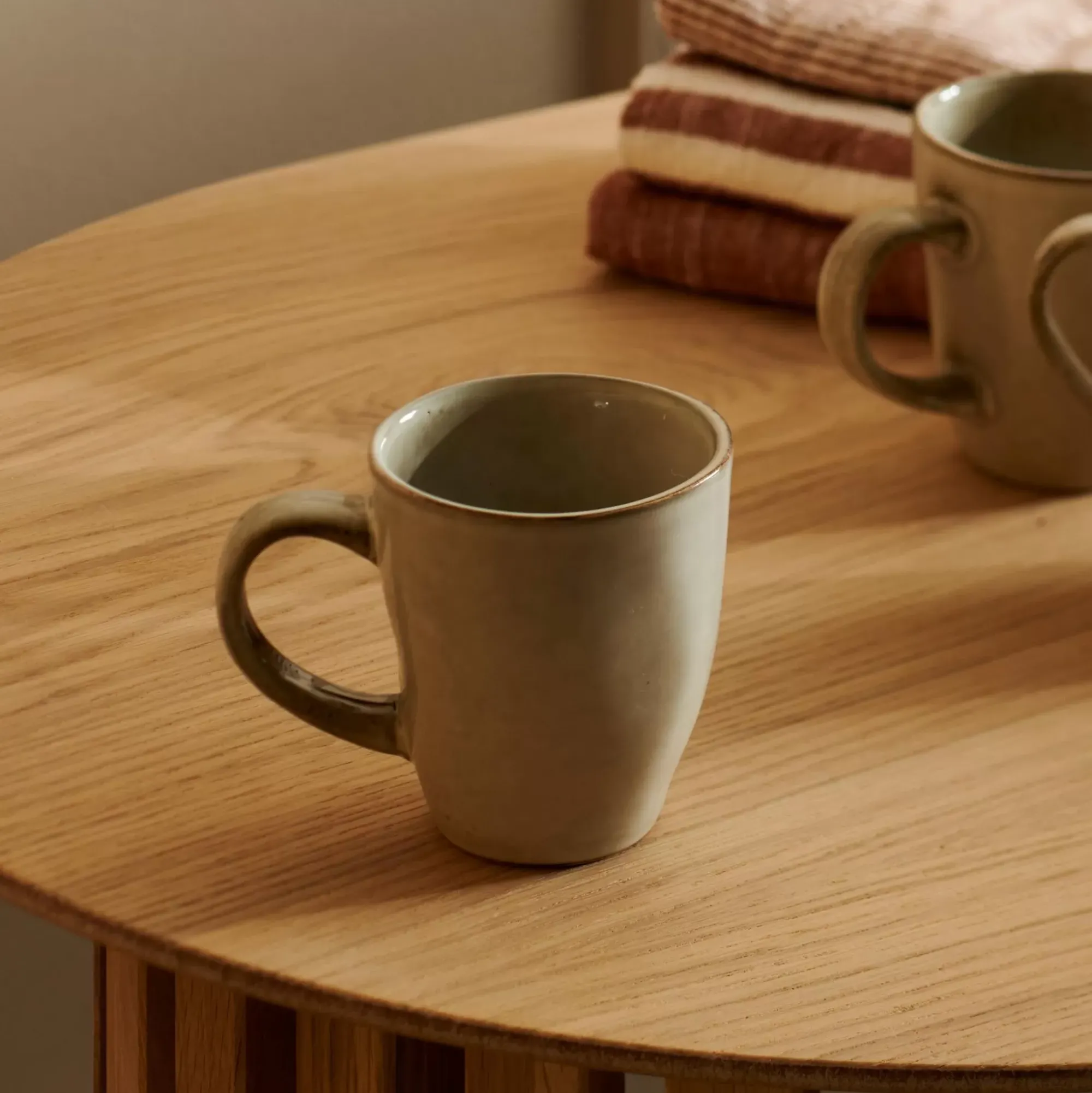 CASA Earth Marl Taza Con Asa Crema Sale