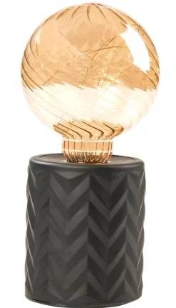 CASA Eden Lampara Decorativa Negro Outlet