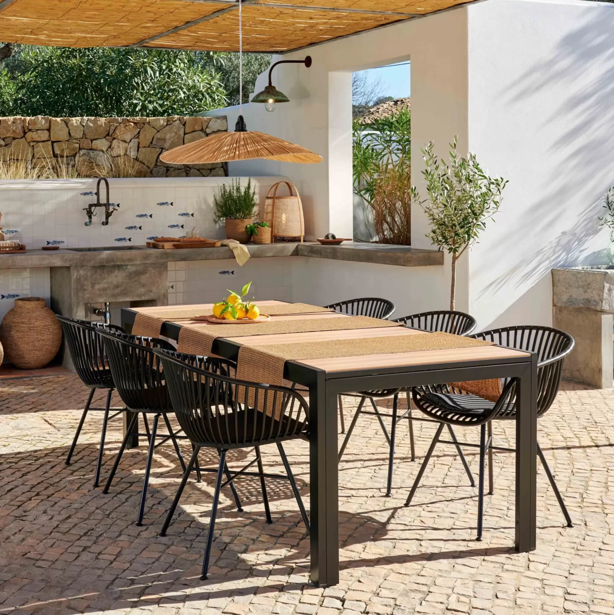 CASA Ethan & Loic Conjunto De Jardín Negro Discount