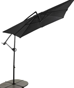 CASA Fiji Parasol Colgante Sin Pie Negro Sale