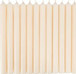 CASA Fina Velas Juego De 12 Marfil Discount