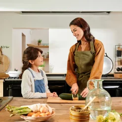 CASA Fire Delantal Verde Marron Discount