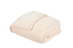 CASA Flanella Manta Blanco Flash Sale