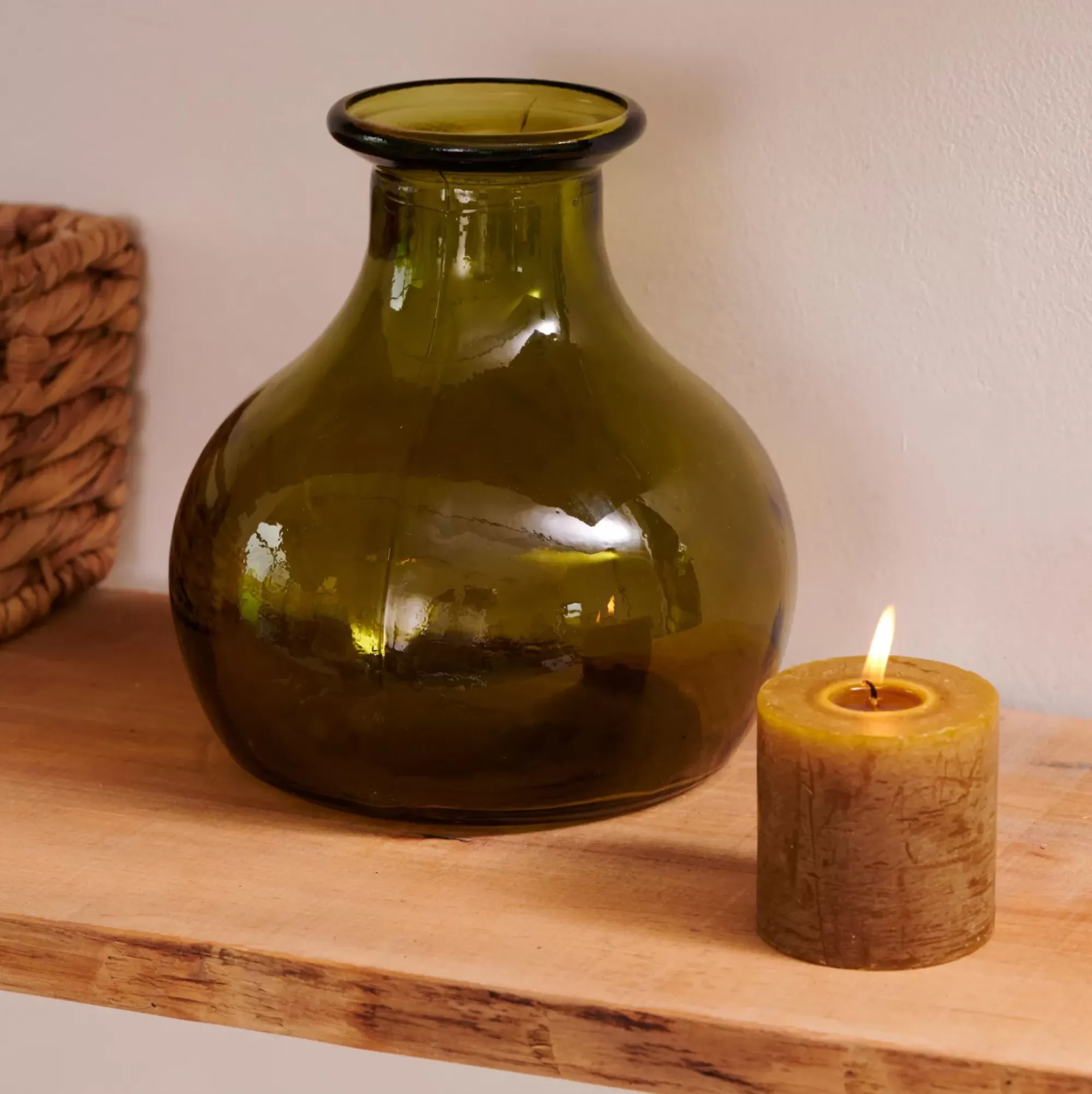 CASA Florero Florero Verde Cheap