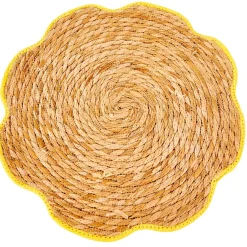 CASA Flower Mantel Individual Amarillo Amarillo Discount