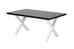 CASA Formax Mesa De Jardín Con Patas En X Negro/Blanco Cheap