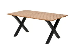 CASA Formax Mesa De Jardín Con Patas En X Natural/Negro Flash Sale