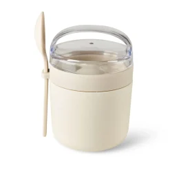 CASA Freshmood Tarro De Desayuno Con Cuchara Blanco, Marron, Verde Flash Sale