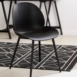 CASA Freya Silla De Comedor Negro Flash Sale
