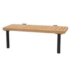 CASA Hanna Lounge Mesa Auxiliar Negro, Natural Clearance