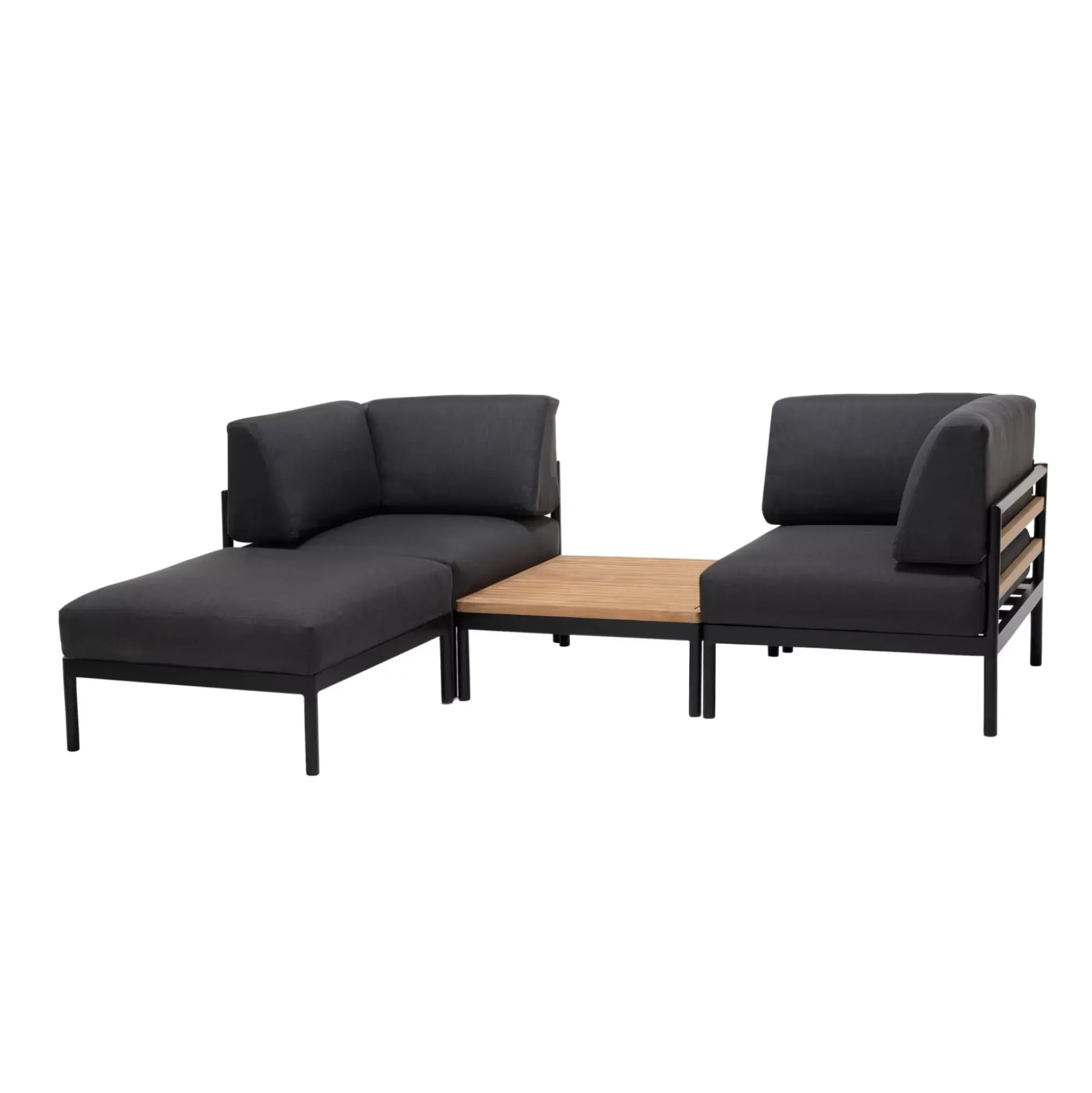 CASA Hanna Lounge Silla Esquinera Negro New