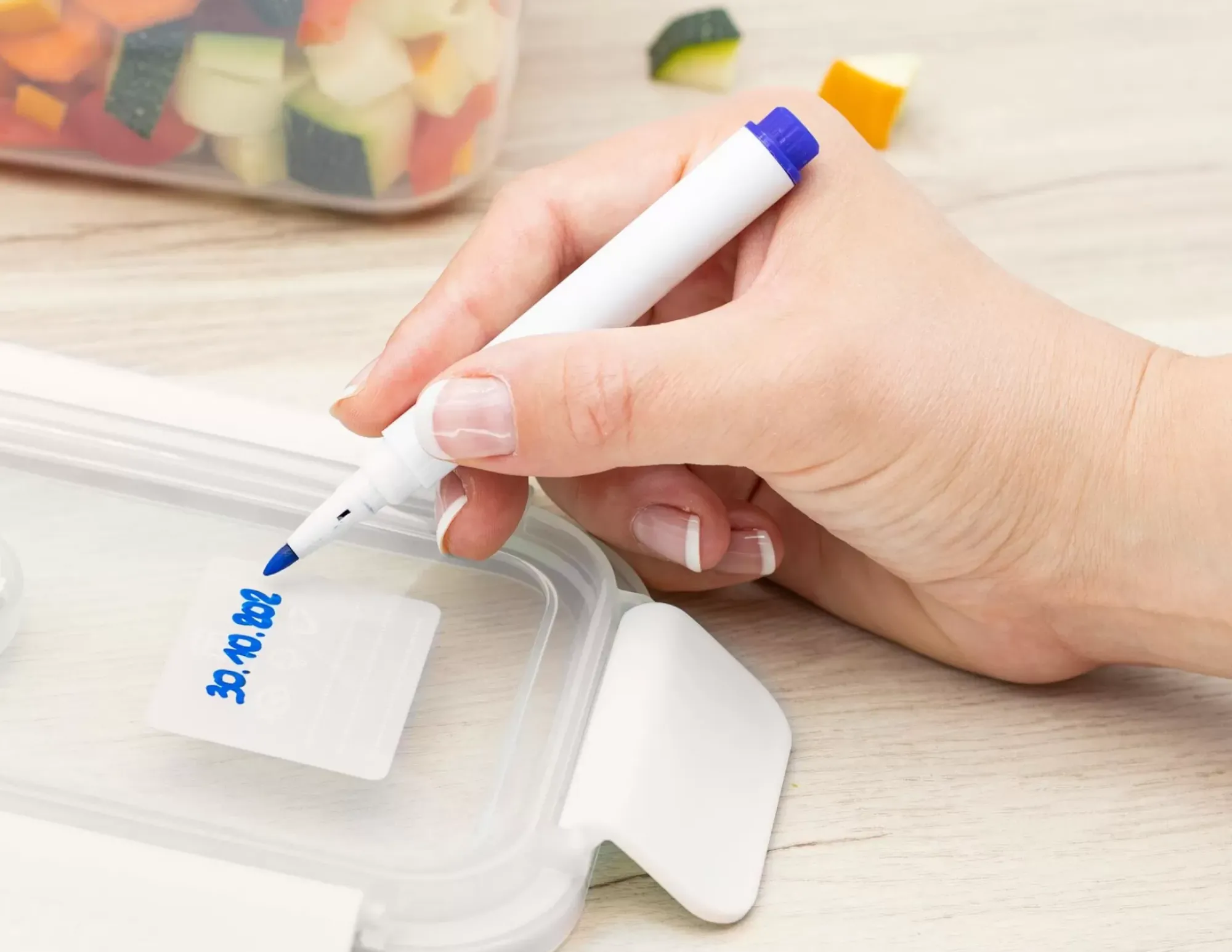 CASA Homey Clip Marcador De Tiza Para Fiambrera Azul Outlet