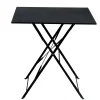 CASA Imperial Mesa Plegable Cuadrado Negro Cheap