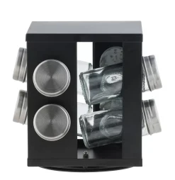 CASA Industria Carrusel De Hierbas 8 Botes Negro Shop