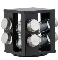 CASA Industria Carrusel De Hierbas 8 Botes Negro Shop