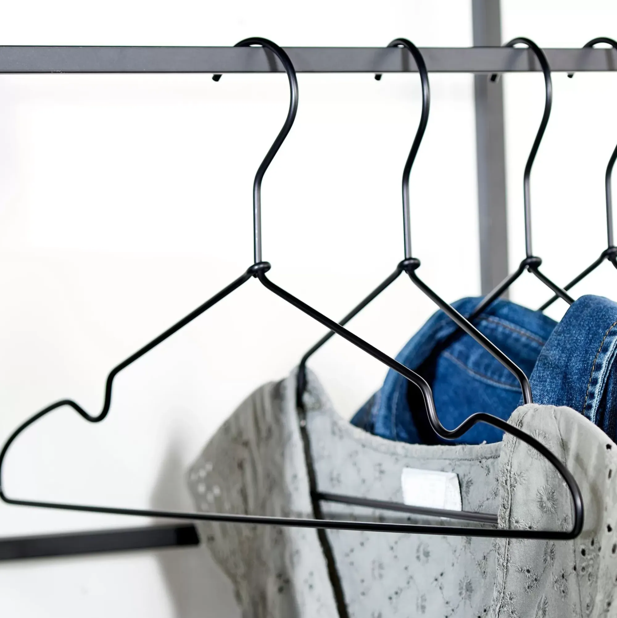 CASA Infinity Black Perchas Juego De 4 Negro Cheap