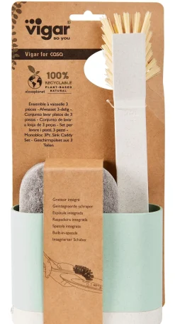 CASA Jasmin Cepillo Lavaplat/Sop Con Esponja Verde Cheap