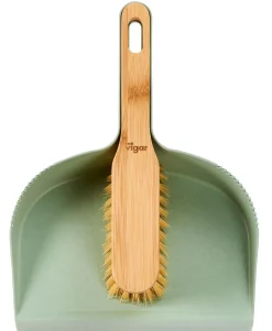 CASA Jasmin Escobilla Y Recogedor Verde, Natural Best Sale